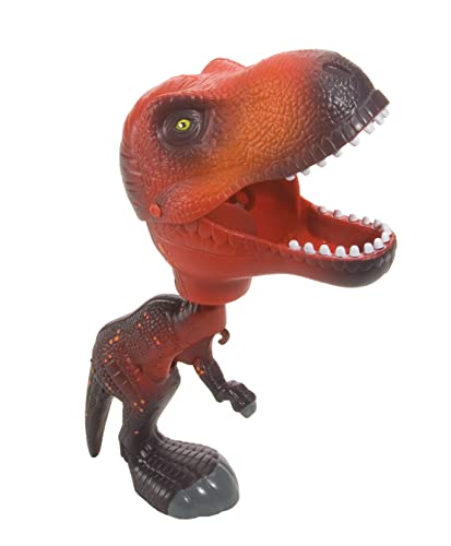 Wild Republic Chomper Rot T-Rex, Dinosaurier-Spielzeug, Dinosaurier-Geschenk für Jungen, Auf den Auslöseknopf drücken, Um den Mund zu schließen, Rot Dinosaurier Chompers, 24 cm Wild Republic Chomper Rot T-Rex, Dinosaurier-Spielzeug, Dinosaurier-Geschenk für Jungen, Auf den Auslöseknopf drücken, Um den Mund zu schließen, Rot Dinosaurier Chompers, 24 cm von WILD REPUBLIC