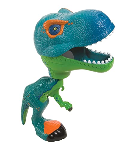 Wild Republic Chomper Grün T-Rex, Dinosaurier-Spielzeug, Dinosaurier-Geschenk für Jungen, Auf den Auslöseknopf drücken, Um den Mund zu schließen, Grün Dinosaurier Chompers, 24 cm Wild Republic Chomper Grün T-Rex, Dinosaurier-Spielzeug, Dinosaurier-Geschenk für Jungen, Auf den Auslöseknopf drücken, Um den Mund zu schließen, Grün Dinosaurier Chompers, 24 cm von WILD REPUBLIC