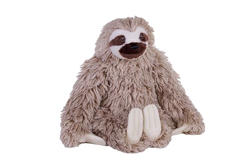 Wild Republic Cuddlekins Eco Dreizehenfaultier, Kuscheltier, 30 cm, Plüschtier, Füllung besteht aus gesponnenen recycelten Wasserflaschen, umweltfreundlich von WILD REPUBLIC
