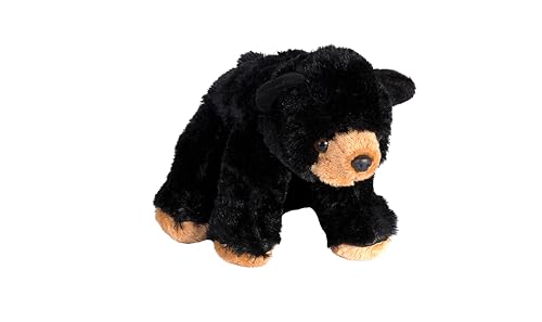 Wild Republic Cuddlekins Eco Mini Schwarzbär, Kuscheltier, 20 cm, Plüschtier, Füllung besteht aus gesponnenen recycelten Wasserflaschen, umweltfreundlich von WILD REPUBLIC