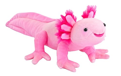 Wild Republic Cuddlekins Mini Axolotl, Plüschtier, 20 cm, Plüschspielzeug, Füllung besteht aus recycelten Wasserflaschen von WILD REPUBLIC