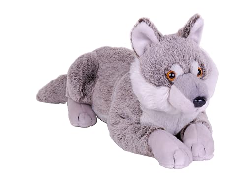 Wild Republic Earthkins Wolf, Kuscheltier, 38 cm, Plüschtier, Füllung aus recycelten Wasserflaschen, Umweltfreundlich Wild Republic Earthkins Wolf, Kuscheltier, 38 cm, Plüschtier, Füllung aus recycelten Wasserflaschen, Umweltfreundlich von WILD REPUBLIC