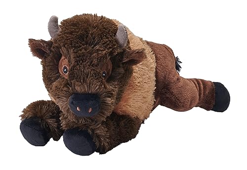 Wild Republic Ecokins Bison, Kuscheltier aus Stoff, Nachhaltiges Spielzeug, Baby Geschenk zur Geburt von Jungen und Mädchen, Stofftier 30 cm, Brown von WILD REPUBLIC