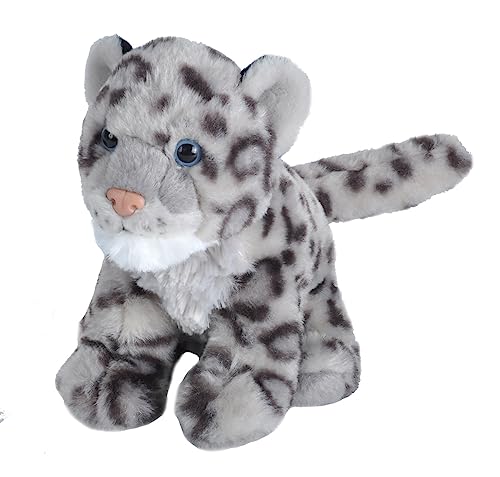 Wild Republic 10833 10848 Plüsch, grau, 20 cm, Schneeleoparden Baby von WILD REPUBLIC