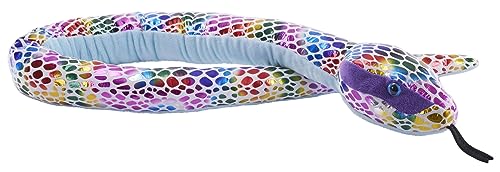 Wild Republic Foilkins Gepunktete Regenbogen-Schlange, Stofftier, 137 cm, Plüschtier, Füllung aus gesponnenen recycelten Wasserflaschen, Gefleckte Regenbogennatter Wild Republic Foilkins Gepunktete Regenbogen-Schlange, Stofftier, 137 cm, Plüschtier, Füllung aus gesponnenen recycelten Wasserflaschen, Gefleckte Regenbogennatter von WILD REPUBLIC
