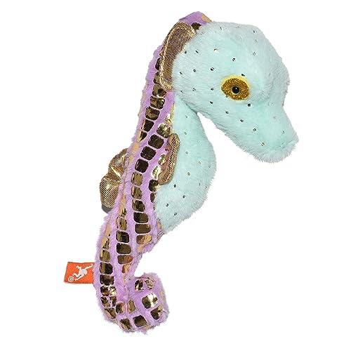 Wild Republic Foilkins Jr Grünes Seepferdchen, Stofftier, 20 cm, Geschenk für Kinder, Plüschtier, Füllung aus gesponnenen recycelten Wasserflaschen von WILD REPUBLIC