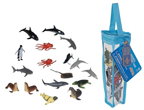 Wild Republic Nature Tubes Eco Aquatisch, Spielzeugfiguren, Bildungsspielzeug, interaktives Spielset, umweltfreundlich von WILD REPUBLIC