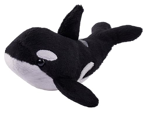 Wild Republic Pocketkins Eco Orca, Plüschtier, 12 cm, Plüschspielzeug, Hergestellt aus recycelten Materialien, Umweltfreundlich von Wild Republic