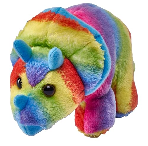 Wild Republic Pocketkins Eco Rainbow Triceratops, Stofftier, 12 cm, Plüschtier, Hergestellt aus recycelten Materialien, Umweltfreundlich Wild Republic Pocketkins Eco Rainbow Triceratops, Stofftier, 12 cm, Plüschtier, Hergestellt aus recycelten Materialien, Umweltfreundlich von WILD REPUBLIC