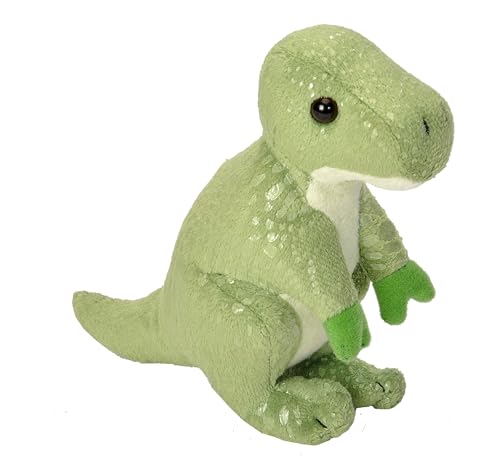 Wild Republic Pocketkins Eco T-Rex, Plüschtier, 12 cm, Plüschspielzeug, Hergestellt aus recycelten Materialien, Umweltfreundlich von Wild Republic