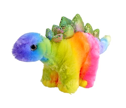 Wild Republic Rainbowkins Stegosaurus, Stofftier, 30 cm, Plüschspielzeug, Füllung aus gesponnenen recycelten Wasserflaschen Wild Republic Rainbowkins Stegosaurus, Stofftier, 30 cm, Plüschspielzeug, Füllung aus gesponnenen recycelten Wasserflaschen von WILD REPUBLIC