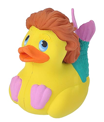 Wild Republic Rubber Duck Meerjungfrau, Gummiente, Badewannen-Geschenke für Kinder, Quietscheentchen, Badespielzeug für Babys, Gummiente lustig, Badeente zum Sammeln, 10 cm von Wild Republic