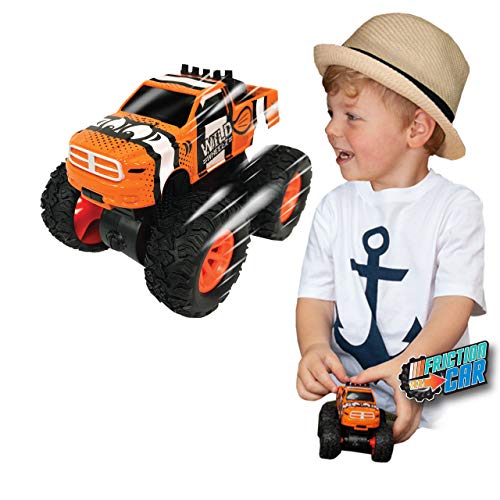 Wild Wheelz - Ozean von Deluxebase. Reibungsbetriebene Monstertruck Spielzeugauto. Schieben Sie den Meerestier Truck-Spielzeug für Kinder mit von Deluxebase