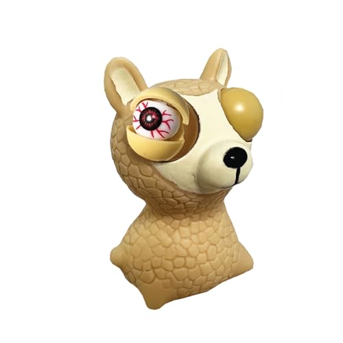 Wild Winkers - Lama von Deluxebase. Squeeze Toy Llama mit Popping Eyes. Stress-Zappelspielzeug für Erwachsene und Kinder. Squishy Spielzeug Bauernhof Tierfiguren für Kinder. von Wild Winkers