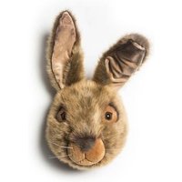 Wild & Soft - Plüsch Tierkopf Hase braun Lewis, Wand-Deko Wild & Soft - Plüsch Tierkopf Hase braun Lewis, Wand-Deko von Wild and Soft