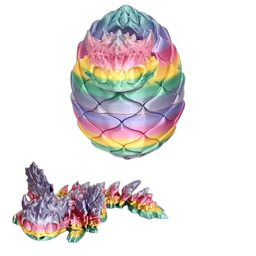 3D Printed Crystal Dragon Egg - Articulated Flying Dragon Inside for Imaginative Play - Unique Desk Toy Collectible for Fantasy Enthusiasts for Birthdays, Holidays, and Dragon Lover 3D Printed Crystal Dragon Egg - Articulated Flying Dragon Inside for Imaginative Play - Unique Desk Toy Collectible for Fantasy Enthusiasts for Birthdays, Holidays, and Dragon Lover von WildHarmony