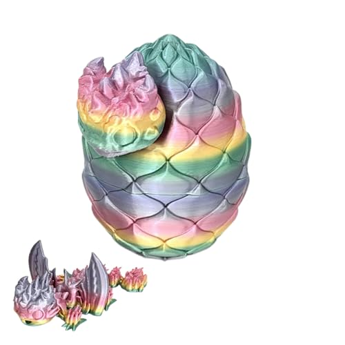 3D Printed Crystal Dragon Egg - Articulated Flying Dragon Inside for Imaginative Play - Unique Desk Toy Collectible for Fantasy Enthusiasts for Birthdays, Holidays, and Dragon Lover 3D Printed Crystal Dragon Egg - Articulated Flying Dragon Inside for Imaginative Play - Unique Desk Toy Collectible for Fantasy Enthusiasts for Birthdays, Holidays, and Dragon Lover von WildHarmony