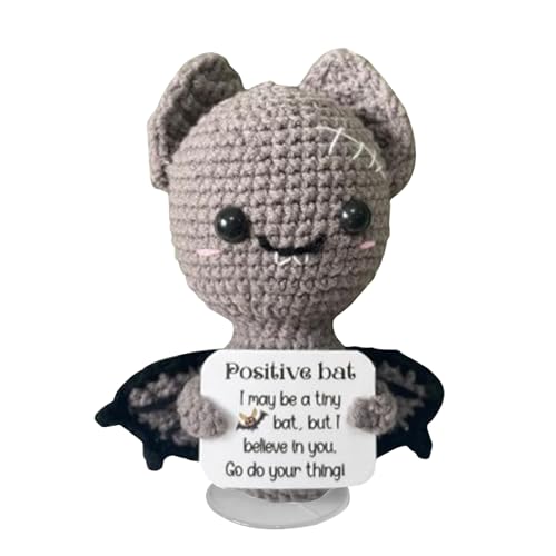 Bagpola Fledermäuse Halloween bearbeitetes Hemd - Halloween -Knit Pocket Hug, eine lustige Positive gestrickte Puppe | Fledermausdekoration arbeitete a Bagpola Fledermäuse Halloween bearbeitetes Hemd - Halloween -Knit Pocket Hug, eine lustige Positive gestrickte Puppe | Fledermausdekoration arbeitete a von WildHarmony