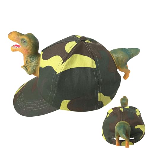 Baseballmütze für Kinder, Dinosaurier-Baseballmütze für Kinder, Familienzubehör für Outdoor-Aktivitäten, lässige Kappe für Wandern, und Picknick von WildHarmony