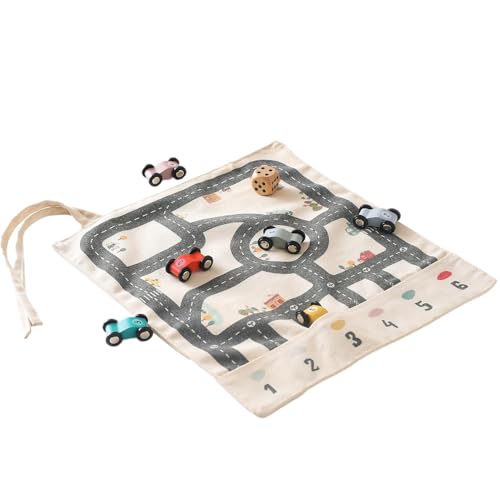 Educational Table Top Car Game - Driving & Parking Board Game with Dice, Fun Learning Toy for Kids, Boys, Girls, Parent-Child Interaction, Preschool & Kindergarten Game, Party Game, Family Board von WildHarmony