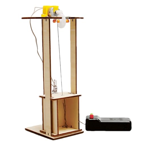 Electric Elevator Lift Kit | Wooden Handmade Science Project Model | STEM Educational Building, Hands-On Science Experiments, Interactive Learning Toys, Creative Engineering Model for von WildHarmony