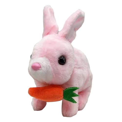 Hopping Bunny Toy - 6.7in Easter Bunny Plush with Carrot, Electric Bunny Toy with Sound | Rabbit Doll, Battery Operated Hopping Robotic Toys for Easter, Fun Birthday Gift for Children, Interactive Hopping Bunny Toy - 6.7in Easter Bunny Plush with Carrot, Electric Bunny Toy with Sound | Rabbit Doll, Battery Operated Hopping Robotic Toys for Easter, Fun Birthday Gift for Children, Interactive von WildHarmony