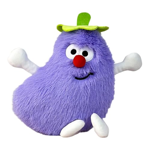 Plush Eggplant Toy – Funny Food Shaped Stuffed Vegetable Doll with Red Nose | Adorable Soft Hug Pillow, Creative Gift for Children, Room Decoration, Holiday Surprise, Collectible Plush for All Ages Plush Eggplant Toy – Funny Food Shaped Stuffed Vegetable Doll with Red Nose | Adorable Soft Hug Pillow, Creative Gift for Children, Room Decoration, Holiday Surprise, Collectible Plush for All Ages von WildHarmony