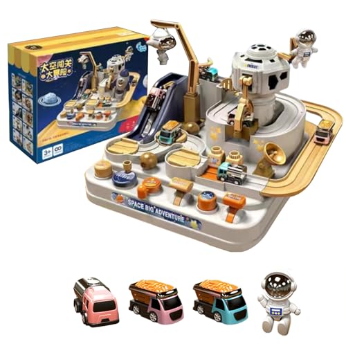 Preschool Race Track Toy for Kids – 3 Mini Cars Included, Educational Adventure Track Playset for Boys and Girls Ages 3 to 7, Toddler Puzzle Car Toy for Early Learning, Coordination, Birthday Gift von WildHarmony