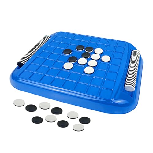 Reversi Board Game for Family Fun - Black and White Chessboard Travel Set - Educational Puzzle Game for Adults and Kids - Portable and Durable Strategy Board Game for Home, Vacation, Game Nights von WildHarmony