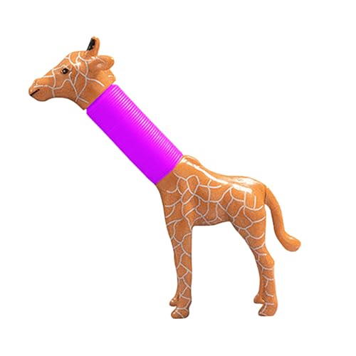 Stretchy Giraffe Pop Tubes Sensory Toys – Fidget Tubes for Children, Toddler Motor Skill Builder, Noise-Making Expandable Tubes, Educational Classroom Items, Birthday Goodie Bag Fillers, Travel Stress von WildHarmony