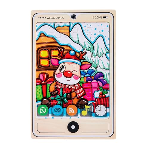 Wooden Kids Puzzle Game - Engaging 2D Brain Training Puzzle for Boys & Girls | Parent-Child Interactive Tabletop Toy, Educational Learning Puzzle for todlers & Preschoolers Wooden Kids Puzzle Game - Engaging 2D Brain Training Puzzle for Boys & Girls | Parent-Child Interactive Tabletop Toy, Educational Learning Puzzle for todlers & Preschoolers von WildHarmony