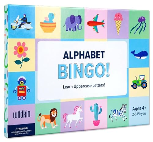 Wildkin Alphabet Bingo: Lustiges ABC-Lernspiel für Kinder, fördert das Gedächtnis und Lernen für Jungen und Mädchen, 2–6 Spieler, pädagogisches Bingo-Abenteuer, erkunden und genießen Sie Wildkin Alphabet Bingo: Lustiges ABC-Lernspiel für Kinder, fördert das Gedächtnis und Lernen für Jungen und Mädchen, 2–6 Spieler, pädagogisches Bingo-Abenteuer, erkunden und genießen Sie von Wildkin
