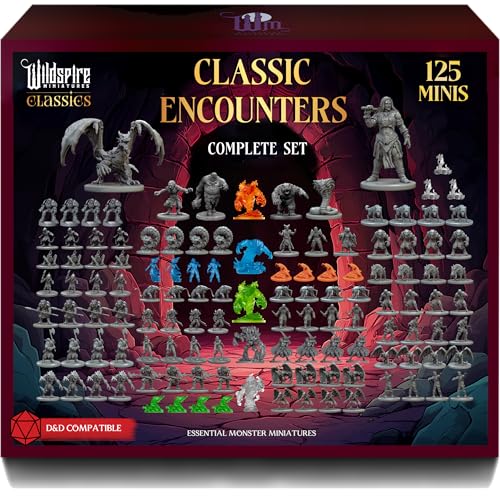 Komplettes klassisches Kreaturen-Set – Set 1 + Set 2 – bemalbare essentielle DND Monster Miniaturen Bulk – 120 Miniaturen für D&D 28 mm Skala Minatures Dungeons and Dragons Minis D&D Minature Figuren Komplettes klassisches Kreaturen-Set – Set 1 + Set 2 – bemalbare essentielle DND Monster Miniaturen Bulk – 120 Miniaturen für D&D 28 mm Skala Minatures Dungeons and Dragons Minis D&D Minature Figuren von Wildspire