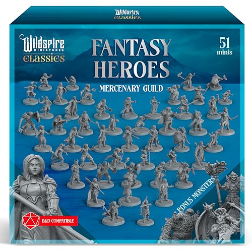 Wildspire Classic Heroes Set 1-51 Helden und Spieler-Charakter-PC-Miniaturen für DND-Minis Wildspire Classic Heroes Set 1-51 Helden und Spieler-Charakter-PC-Miniaturen für DND-Minis von Wildspire