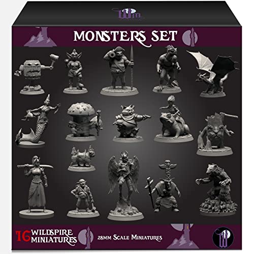 Wildspire Monsters Pack für DND Miniatures Booster 16 Minis Wildspire Monsters Pack für DND Miniatures Booster 16 Minis von Wildspire