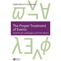 The Proper Treatment of Events von Wiley