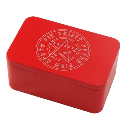 Wilgure Rechteckige Metall Kartenbox Spielkarten Behälter Schmuck Aufbewahrungskoffer Verpackung Spiel Leere Karten Aufbewahrungsboxen Gaming Karten Tragetasche von Wilgure