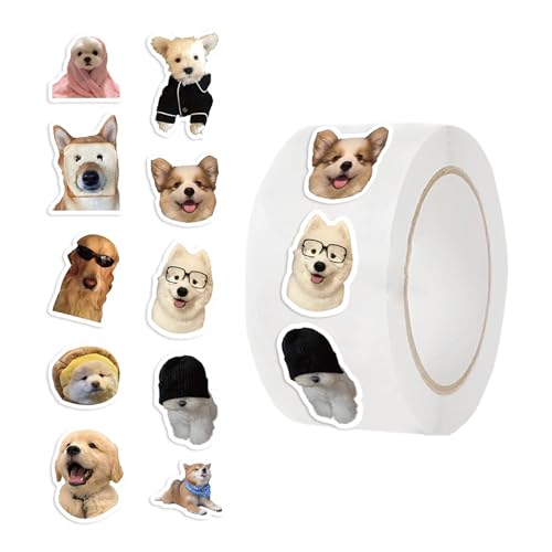 Wilgure Schöne Hunde Gesichtsaufkleber Roll Für Scrapbooking Bastelhülle Versiegelung Kreativer Dekoration Tierdesign Aufkleber Hundeaufkleber Roll Roll Wilgure Schöne Hunde Gesichtsaufkleber Roll Für Scrapbooking Bastelhülle Versiegelung Kreativer Dekoration Tierdesign Aufkleber Hundeaufkleber Roll Roll von Wilgure