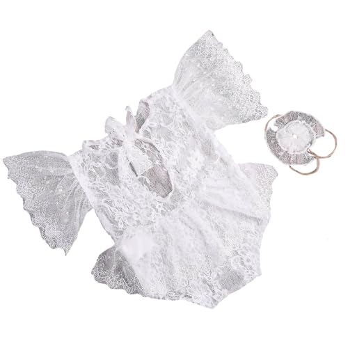 Wilgure Spitzenblume Jumpsuit Und Haarbänder Set Für Babyshooting Foto Posen Requisiten Outfit Neugeborene Fotografie Zubehör Säuglingsfoto Requisiten Set Set Wilgure Spitzenblume Jumpsuit Und Haarbänder Set Für Babyshooting Foto Posen Requisiten Outfit Neugeborene Fotografie Zubehör Säuglingsfoto Requisiten Set Set von Wilgure