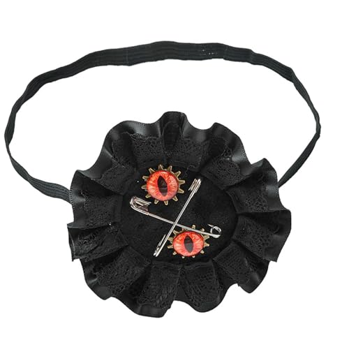 Wilgure Sterevunk Knights Mittelalterliche Piraten Augen Patches Maske Punk Gotik Eyepatches Halloween Cosplay Kostümzubehör Knight Patches Maske von Wilgure