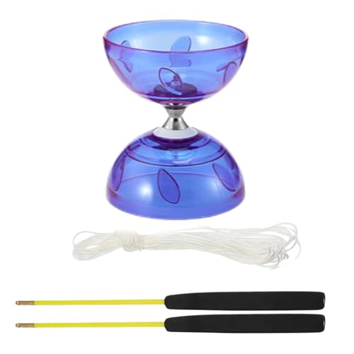Will LIke Diabolo mit Kugellager, Kommt mit professionellem Stick,Freizeitsport, perfekt für Outdoor-Sportarten (Lila) von Will LIke