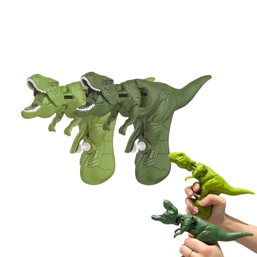 Will Like Wasserpistole Dino Wasserpistole Kinder, Wasserpistole Tiere, Dinosaurier Wasserpistole, Wasserspielzeug Outdoor für den Outdoor-Einsatz am Strand (Verde Scuro + Verde chiaro) von Will Like