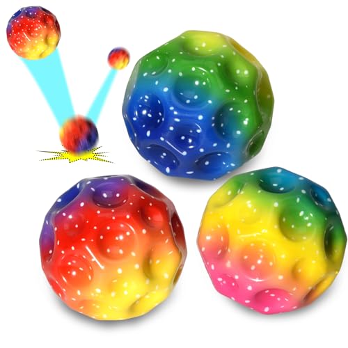 Willingood 3-St Moon Ball, Mehrfarbig Space Sprungball, Super High Bouncing Lightweight Springen Ball, Hüpfbälle, Bouncy Balls, Mini Gummiball für Kinder, Interaktives Spielzeug zum Stressabbau Willingood 3-St Moon Ball, Mehrfarbig Space Sprungball, Super High Bouncing Lightweight Springen Ball, Hüpfbälle, Bouncy Balls, Mini Gummiball für Kinder, Interaktives Spielzeug zum Stressabbau von Willingood