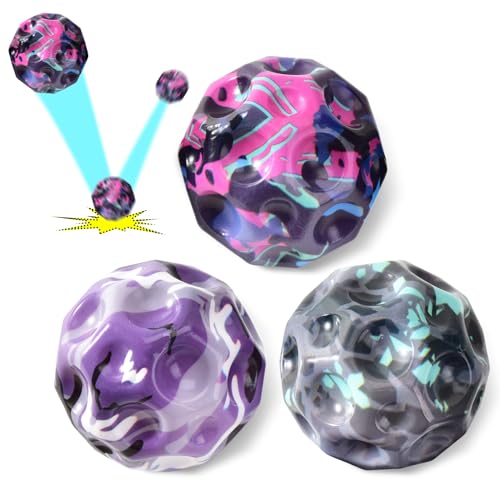 Willingood 3-St Moon Ball, Spaceball, Mini Gummiball, Super High Bouncing Lightweight Springen Ball, Hüpfbälle, Bouncy Spaceballs für Kinder, Interaktives Spielzeug zum Stressabbau Willingood 3-St Moon Ball, Spaceball, Mini Gummiball, Super High Bouncing Lightweight Springen Ball, Hüpfbälle, Bouncy Spaceballs für Kinder, Interaktives Spielzeug zum Stressabbau von Willingood