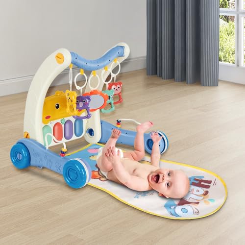 2in1 Krabbeldecke mit Klavier und Musiklichtern, Einstein Krabbeldecke, Rassel, Beißspielzeug, blau 2in1 Krabbeldecke mit Klavier und Musiklichtern, Einstein Krabbeldecke, Rassel, Beißspielzeug, blau von Willonin