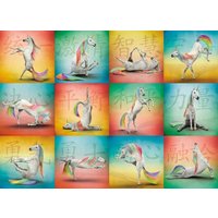 Unicorn Yoga 1000-Piece Puzzle von Willow Creek Press