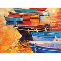 Boats in a Row 500-Piece Puzzle von Willow Creek Press