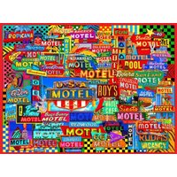 Motel Road Trip 1000-Piece Puzzle von Willow Creek Press