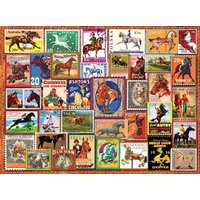 Vintage Equestrian Stamp Posters 1000-Piece Puzzle von Willow Creek Press