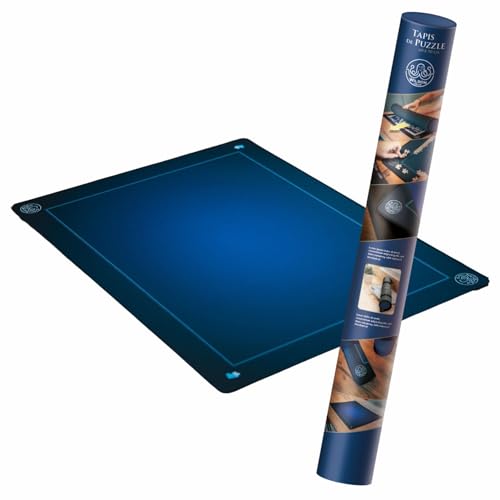 Wilson Jeux - Puzzlematte aus Neopren, 90 cm x 60 cm, für Puzzle mit bis zu 1000 Teilen – Glatte und weiche Oberfläche für eine einfache Montage – rutschfeste Oberfläche – Rolle und Gurte im von Wilson jeux